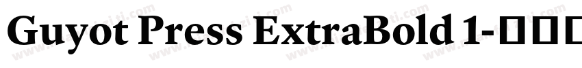 Guyot Press ExtraBold 1字体转换